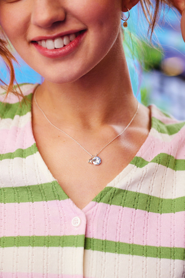 Star Concave Charm Necklace