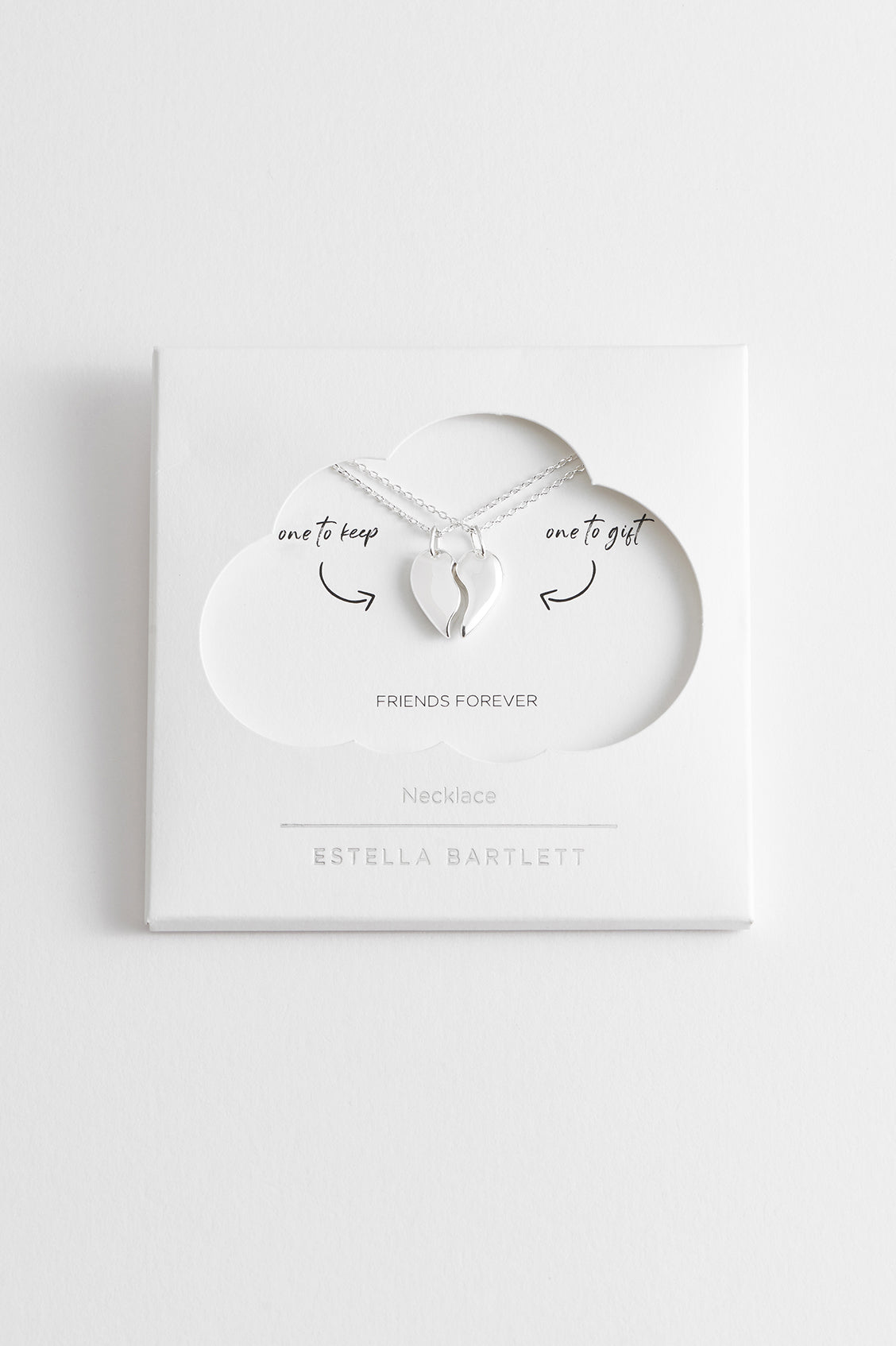 BFF Heart Necklace Set