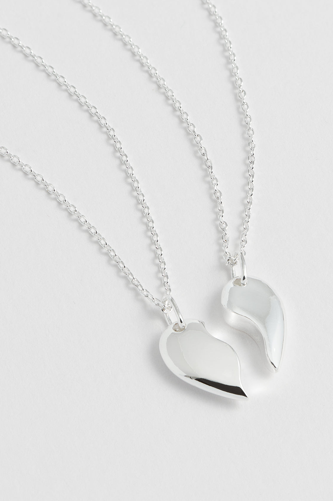 BFF Heart Necklace Set