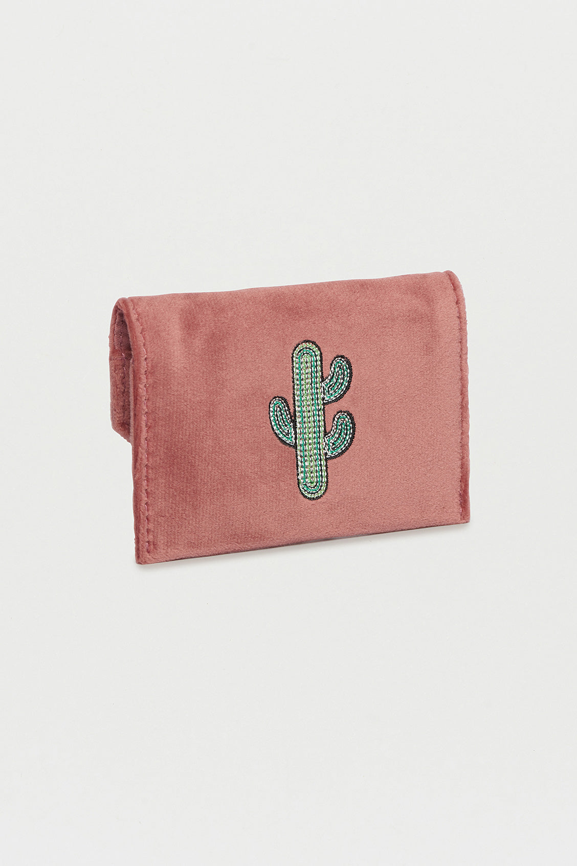 Estella Bartlett Embroidered Cactus Card Holder