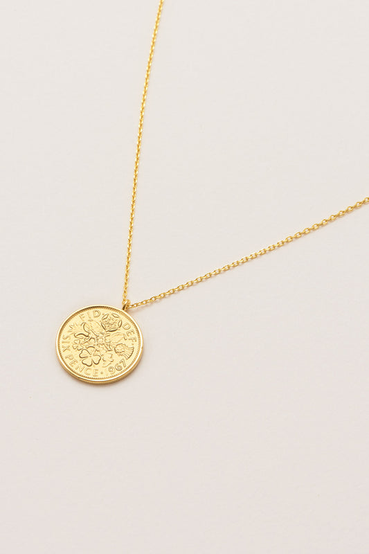 Lucky Sixpence Necklace