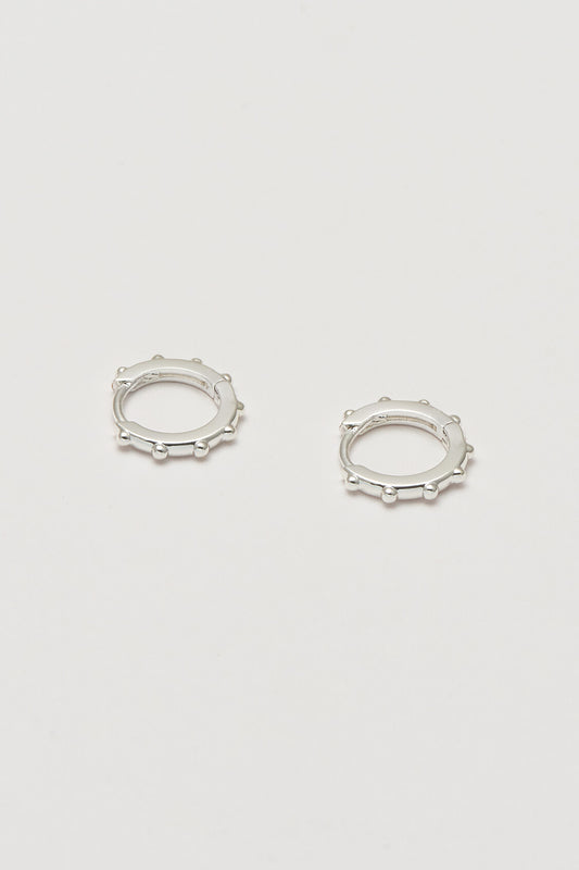 Granulated Huggie Earrings