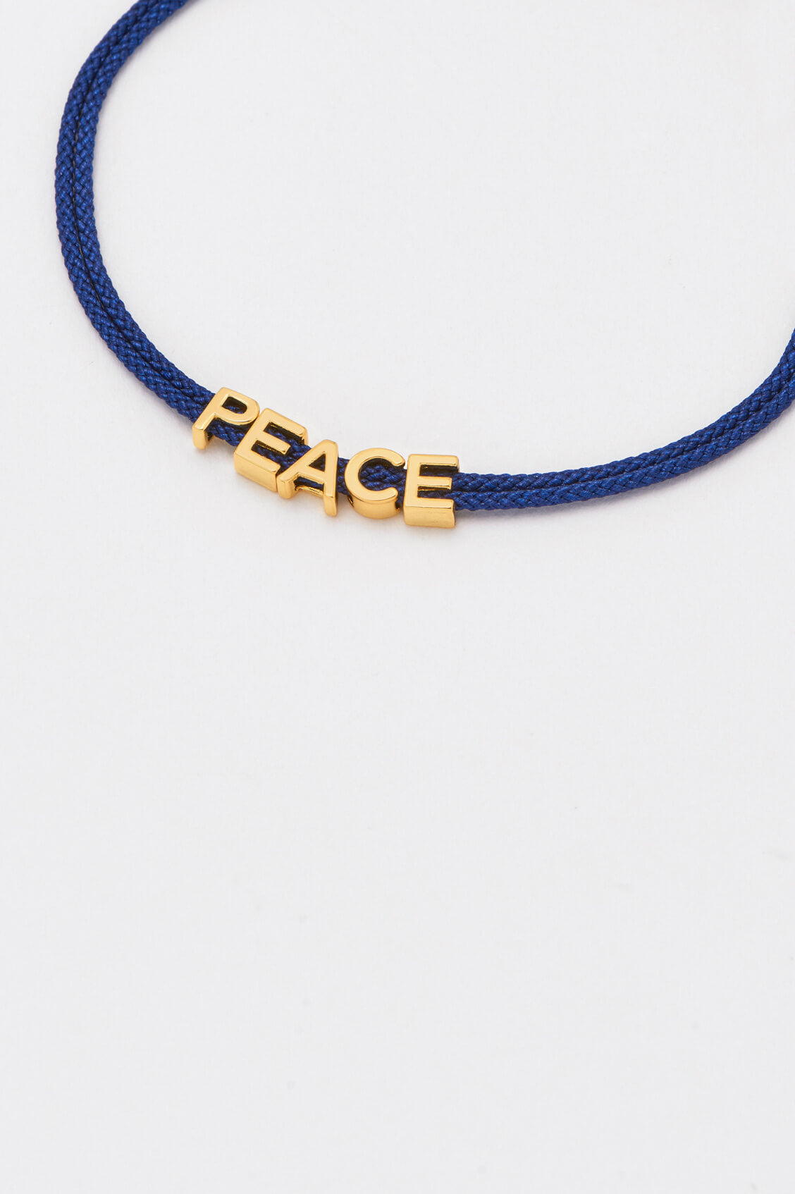 Peace Slider Bead Friendship Bracelet