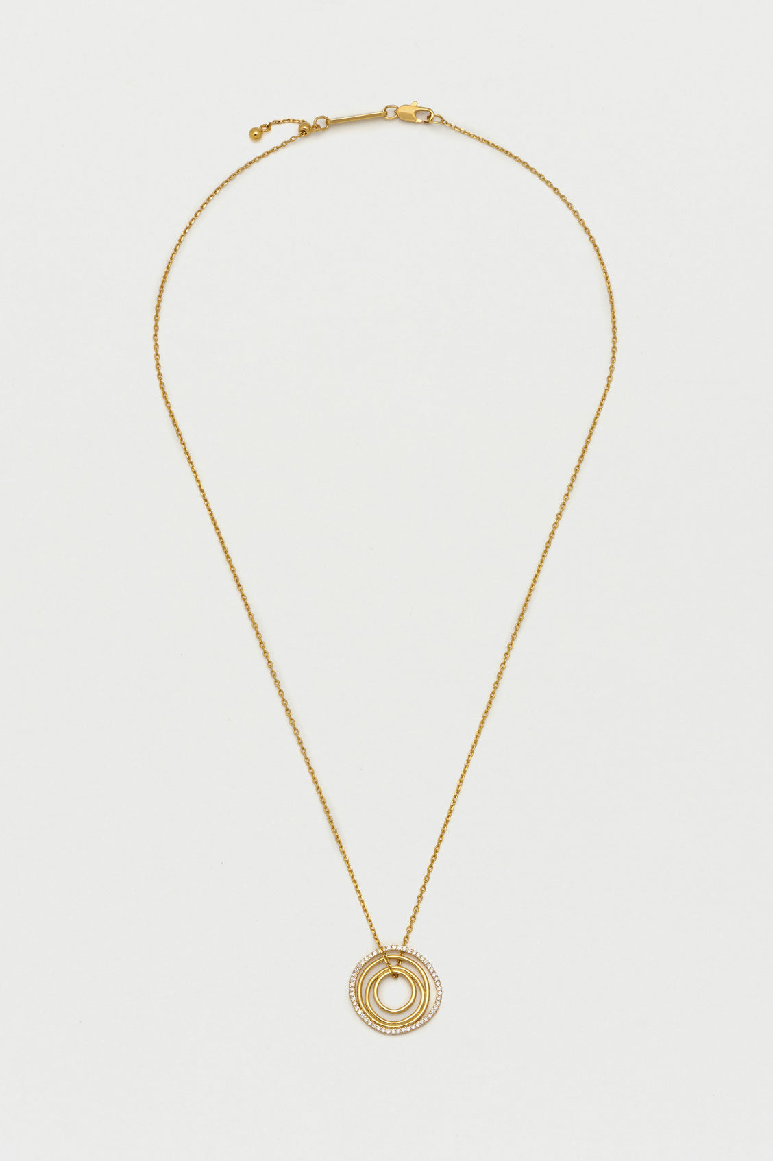 Organic CZ Circles Necklace