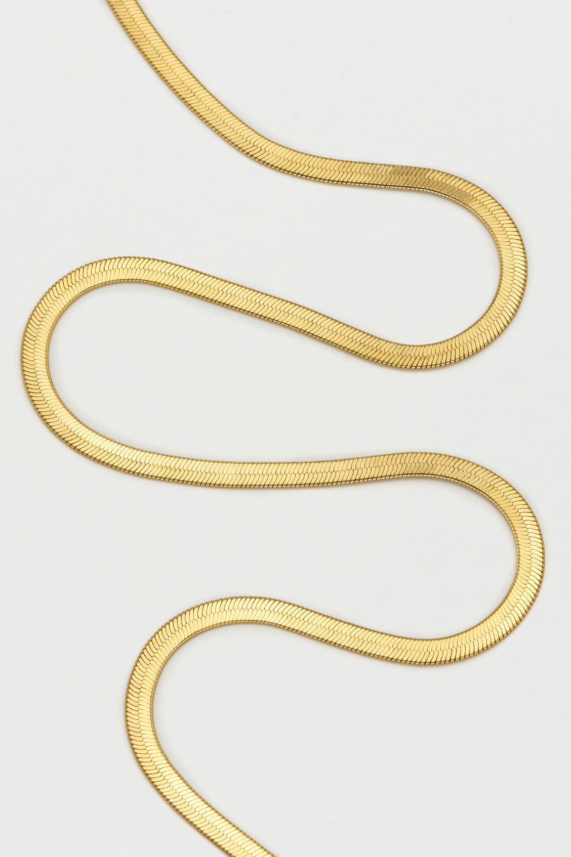 Herringbone Chain Necklace: Gold – Emma + James